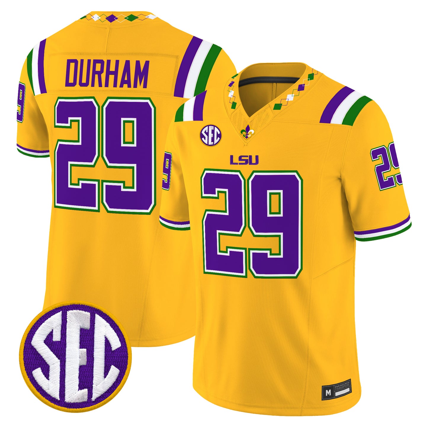  LSU Tigers 2026 "Mardi Gras Edition'' Vapor Limited Jersey - Stitched