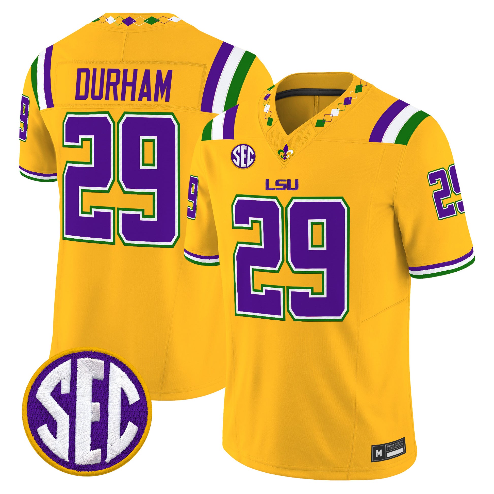  LSU Tigers 2026 "Mardi Gras Edition'' Vapor Limited Jersey - Stitched
