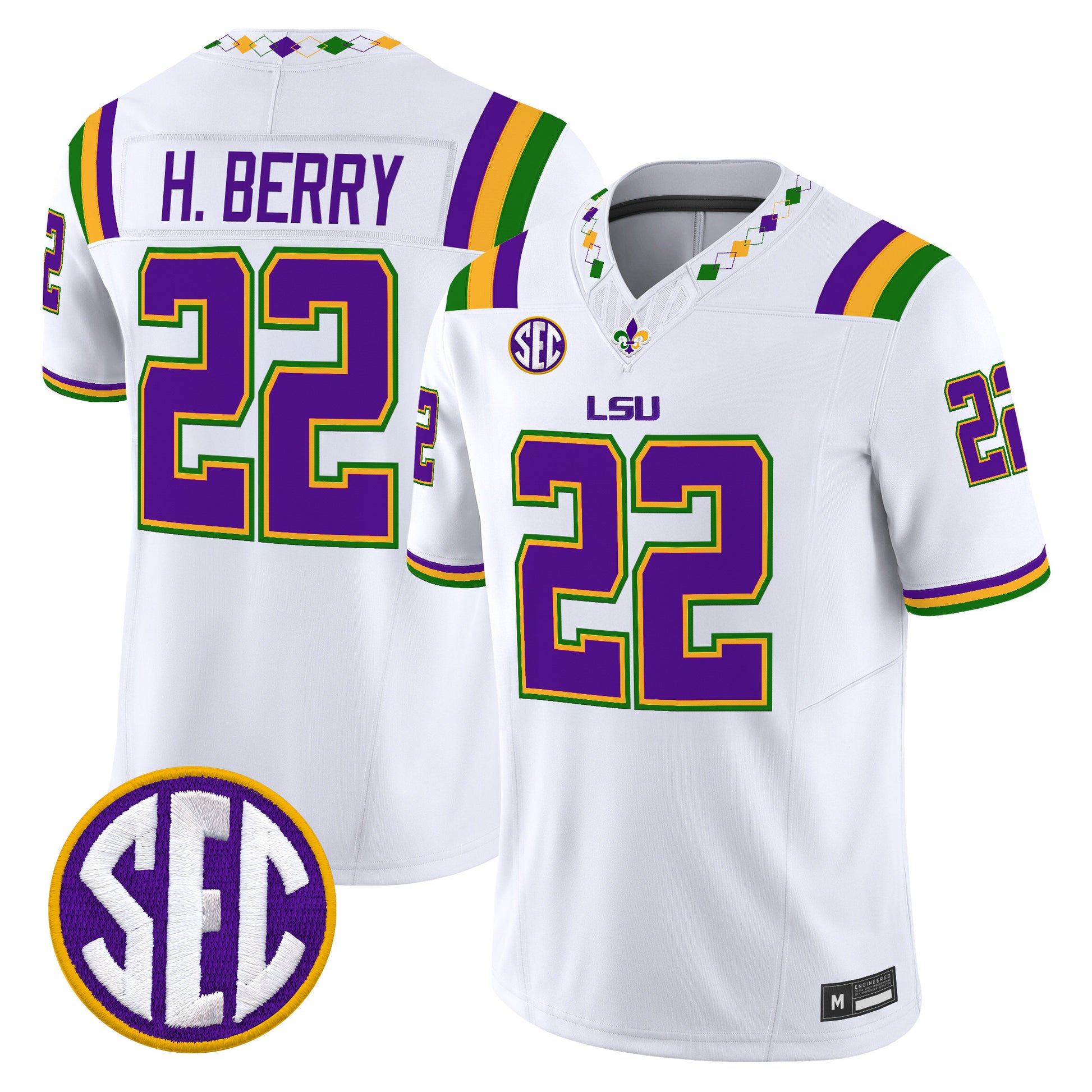  LSU Tigers 2026 "Mardi Gras Edition'' Vapor Limited Jersey - Stitched