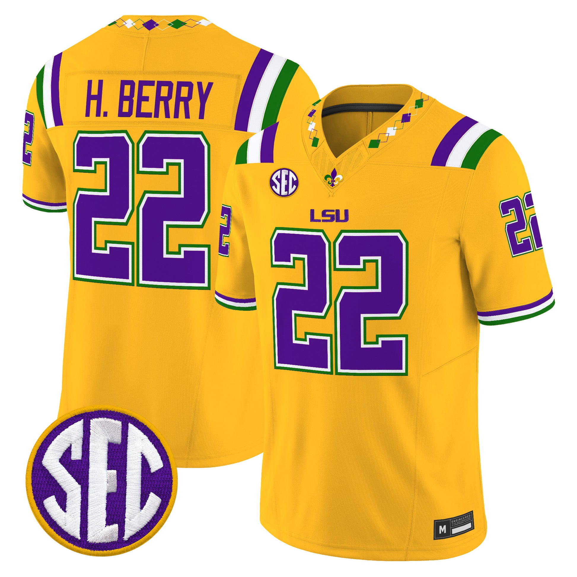  LSU Tigers 2026 "Mardi Gras Edition'' Vapor Limited Jersey - Stitched