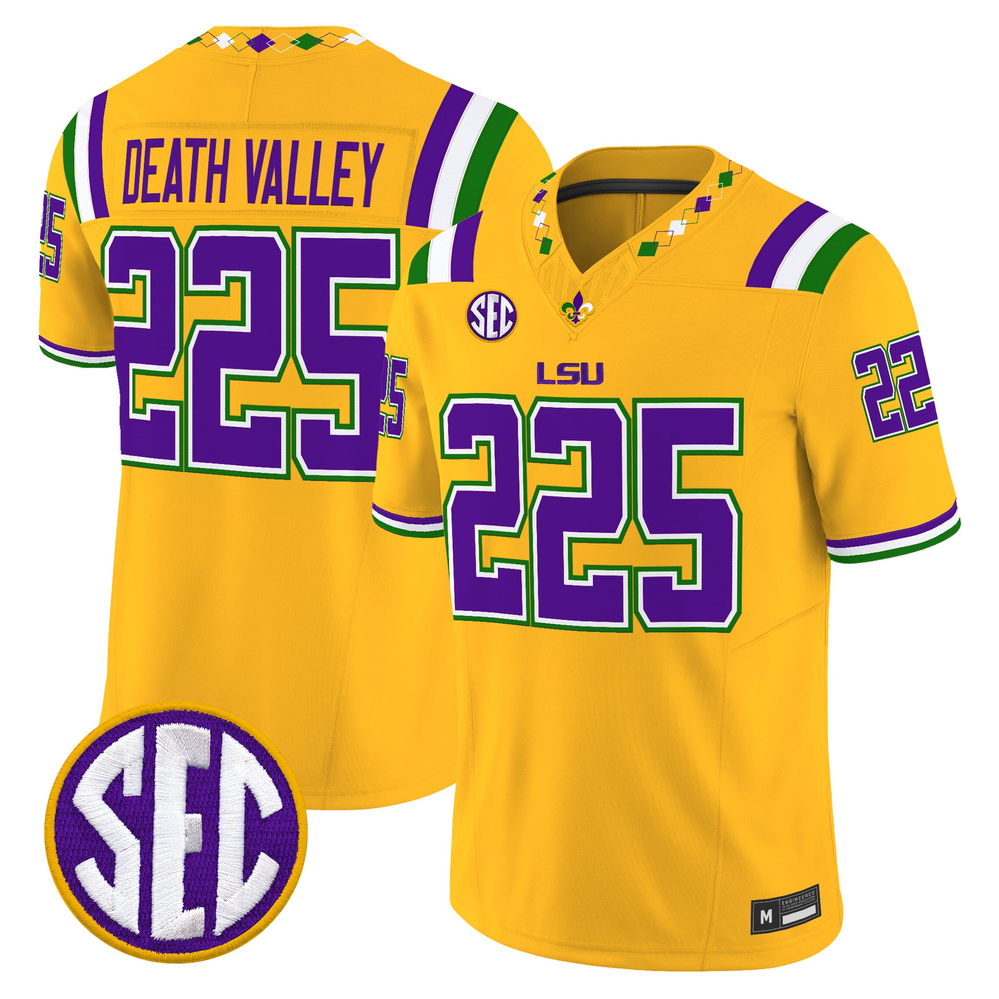  LSU Tigers 2026 "Mardi Gras Edition'' Vapor Limited Jersey - Stitched