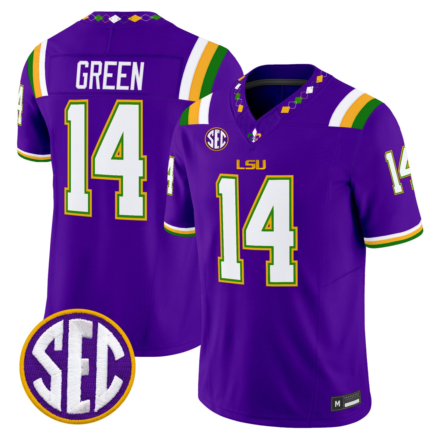  LSU Tigers 2026 "Mardi Gras Edition'' Vapor Limited Jersey - Stitched