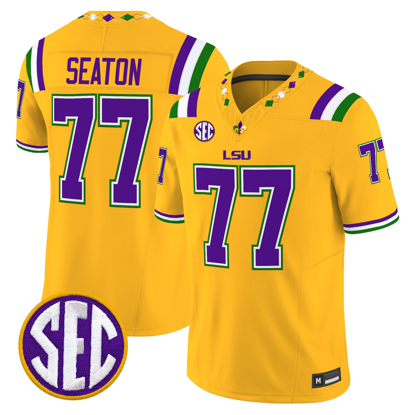  LSU Tigers 2026 "Mardi Gras Edition'' Vapor Limited Jersey - Stitched
