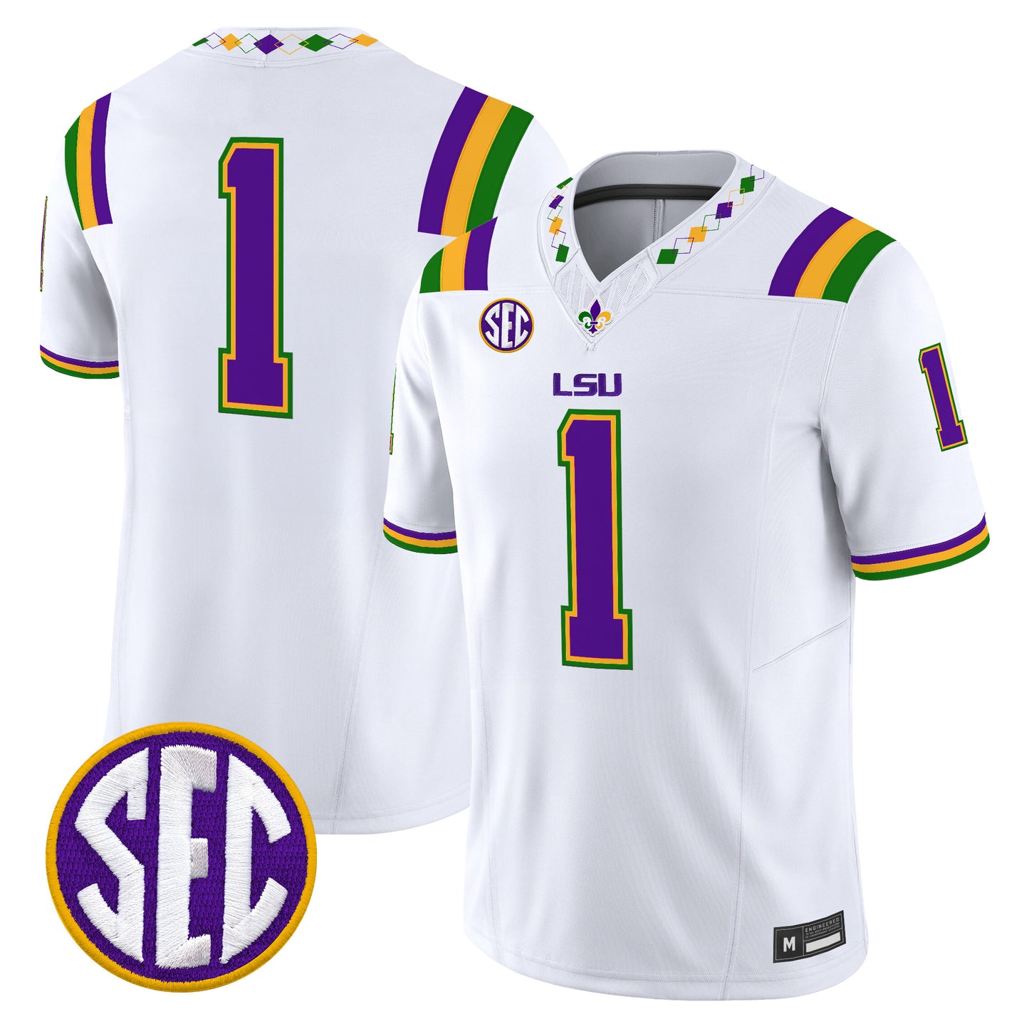  LSU Tigers 2026 "Mardi Gras Edition'' Vapor Limited Jersey - Stitched