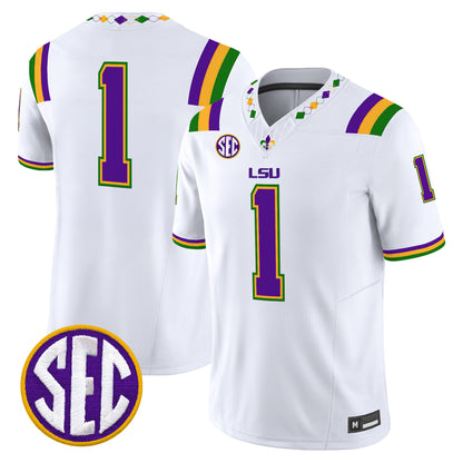  LSU Tigers 2026 "Mardi Gras Edition'' Vapor Limited Jersey - Stitched