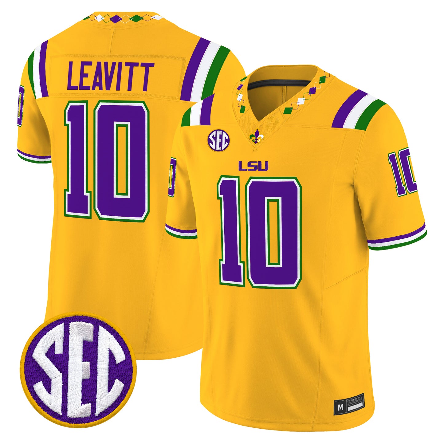  LSU Tigers 2026 "Mardi Gras Edition'' Vapor Limited Jersey - Stitched