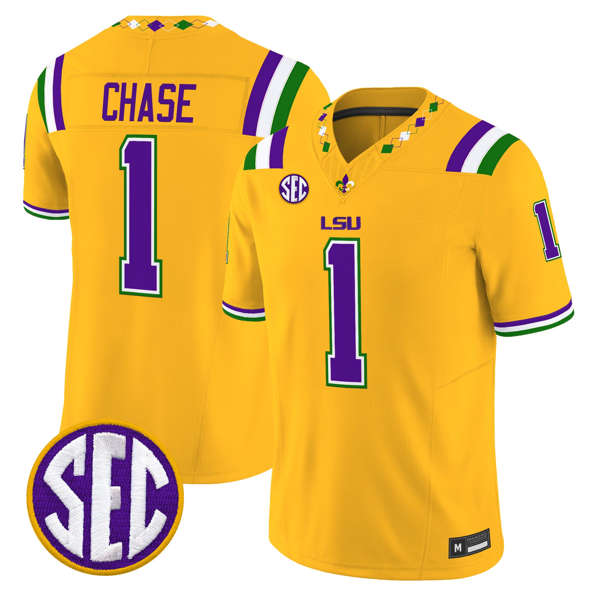  LSU Tigers 2026 "Mardi Gras Edition'' Vapor Limited Jersey - Stitched