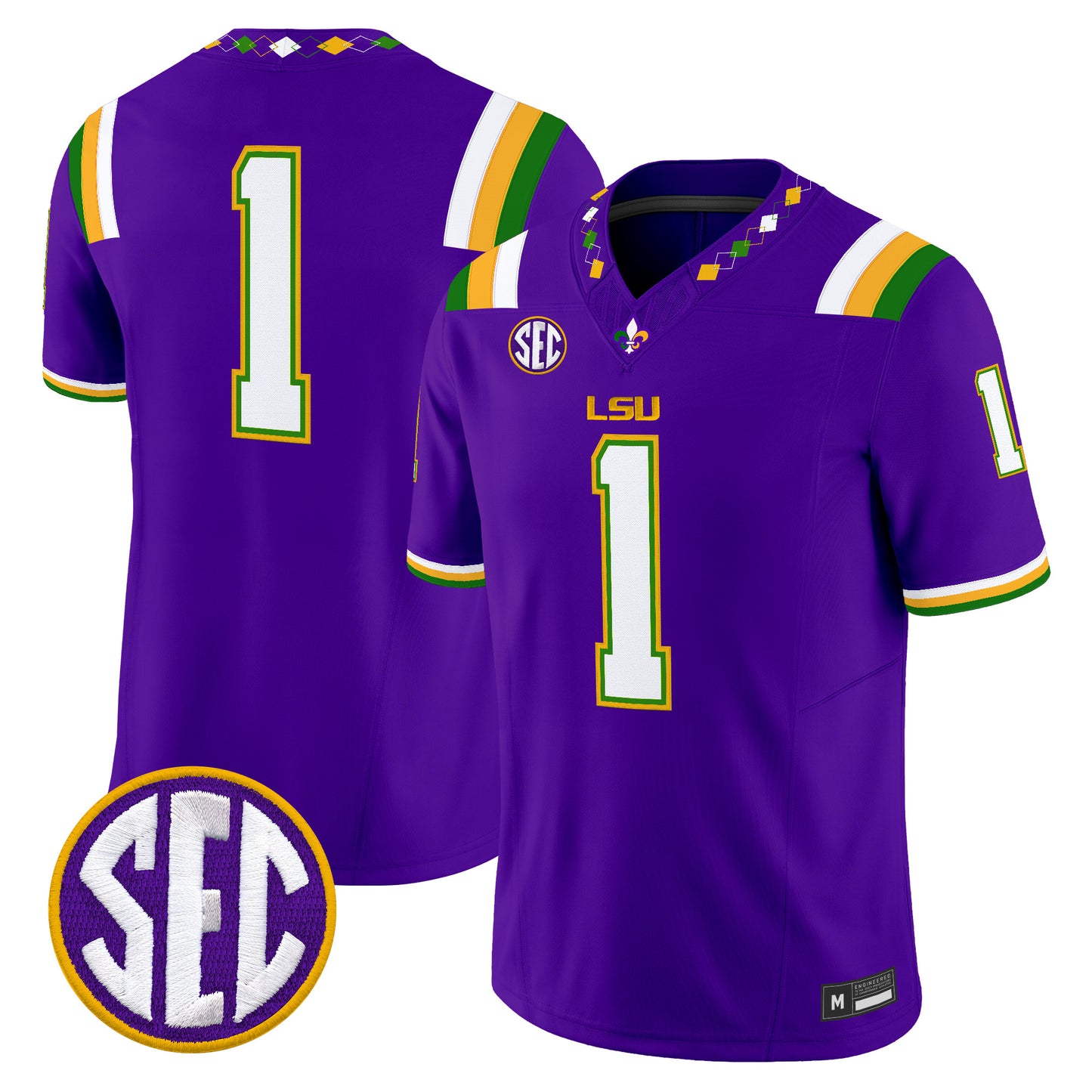  LSU Tigers 2026 "Mardi Gras Edition'' Vapor Limited Jersey - Stitched