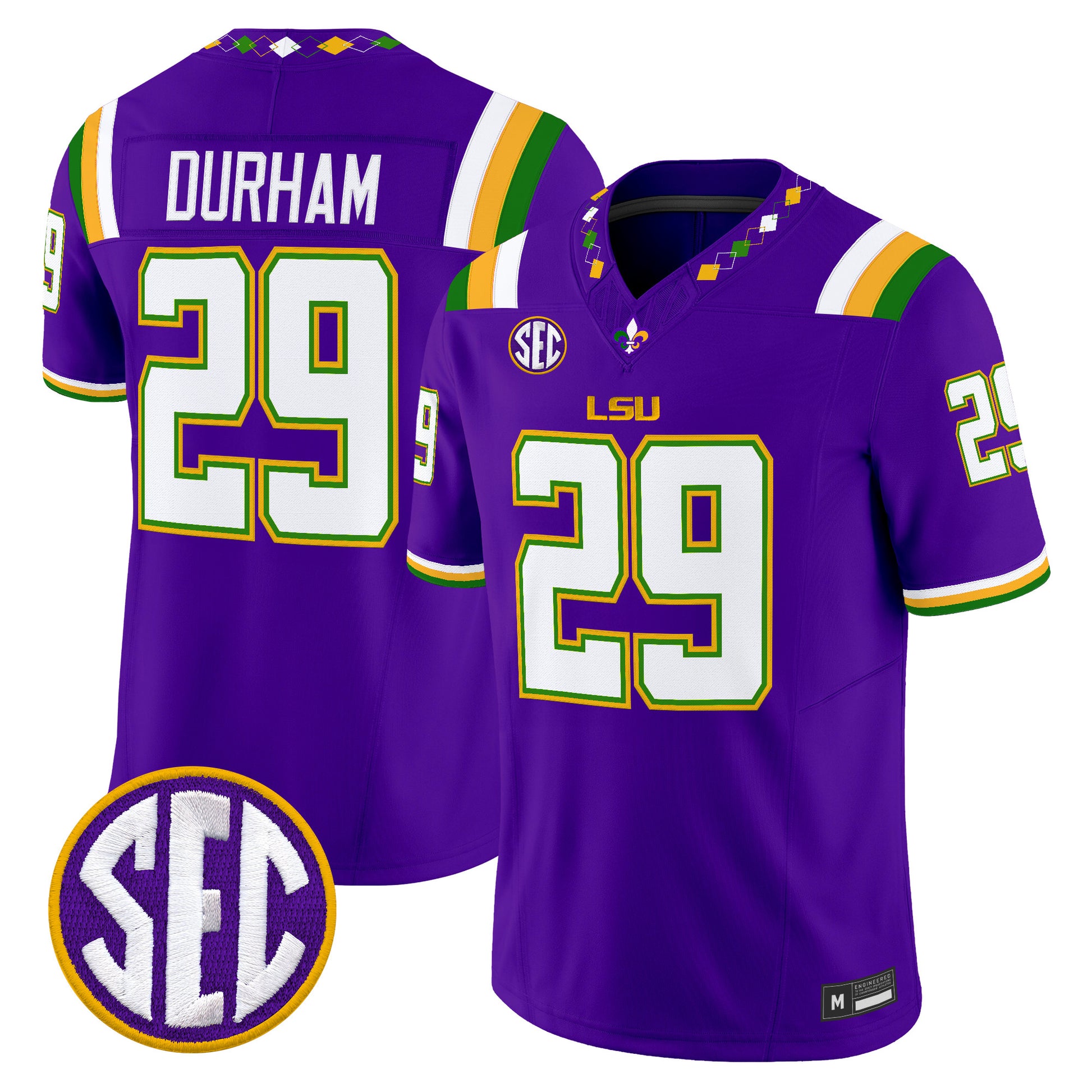  LSU Tigers 2026 "Mardi Gras Edition'' Vapor Limited Jersey - Stitched