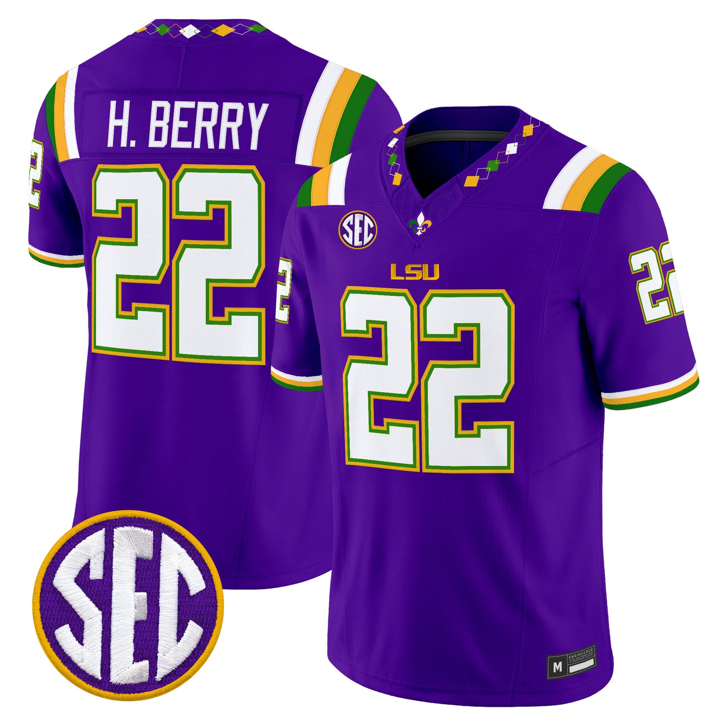  LSU Tigers 2026 "Mardi Gras Edition'' Vapor Limited Jersey - Stitched