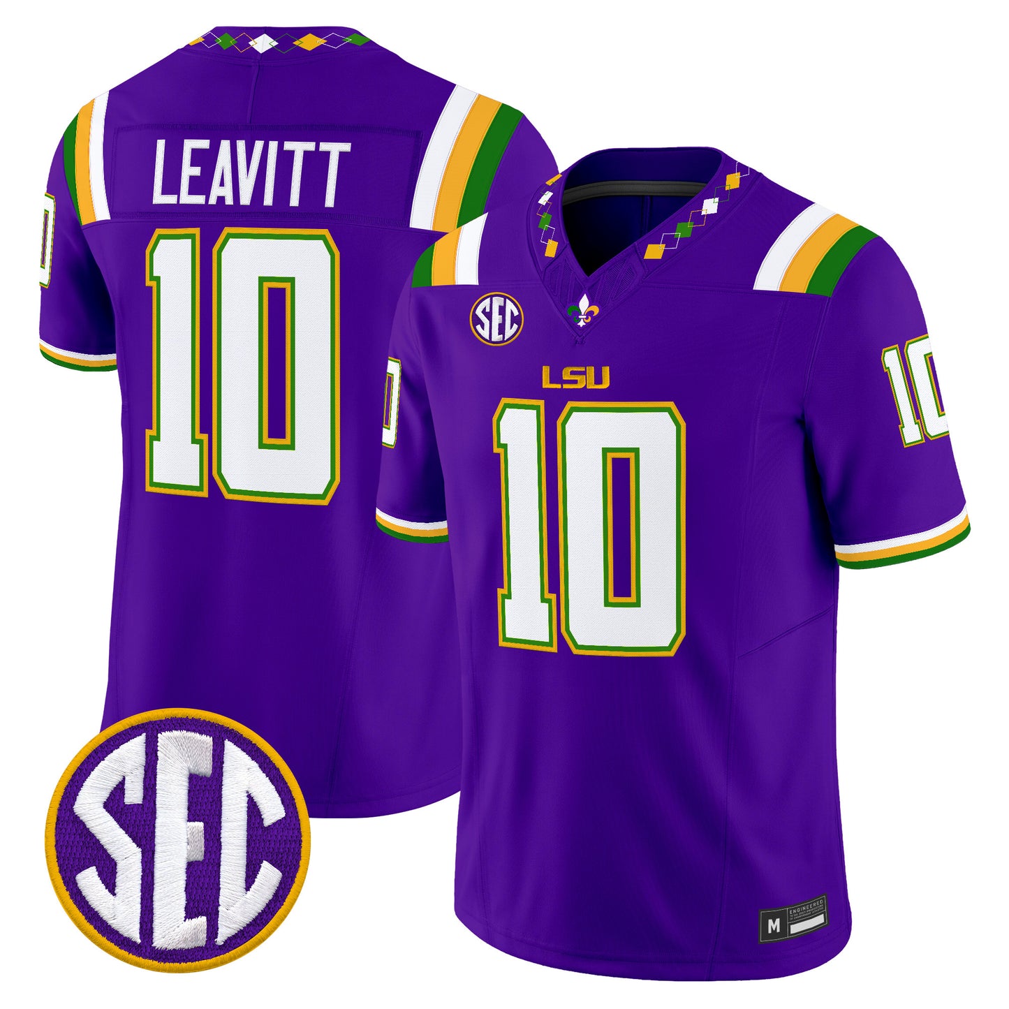  LSU Tigers 2026 "Mardi Gras Edition'' Vapor Limited Jersey - Stitched