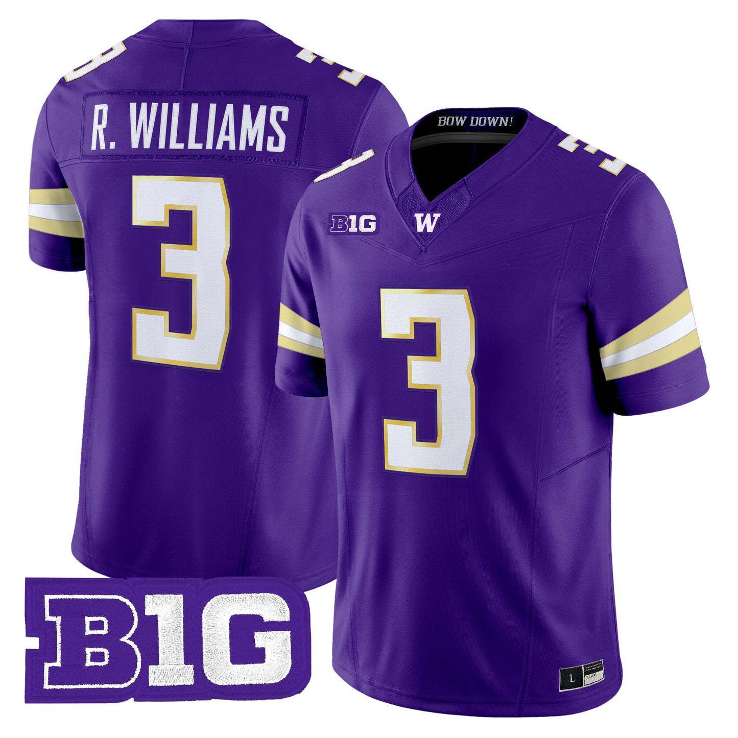Men's Washington Huskies 2026 Vapor Limited Jersey - All Stitched
