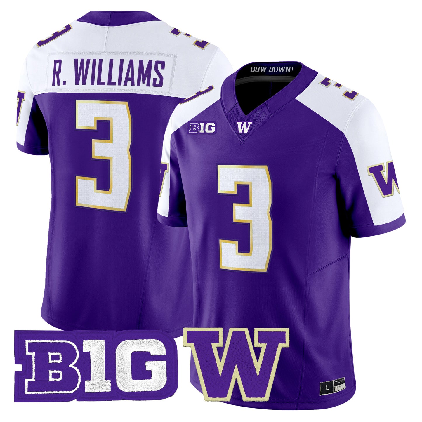 Men's Washington Huskies 2026 Vapor Limited Jersey - All Stitched
