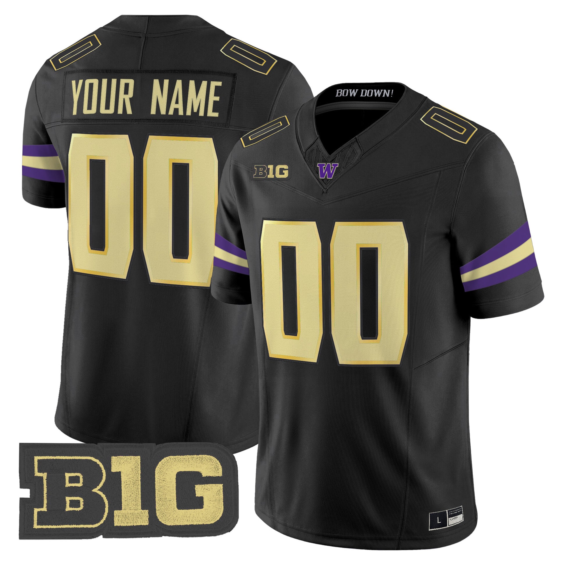 Washington Huskies 2026 Vapor Limited Custom Jersey - All Stitched