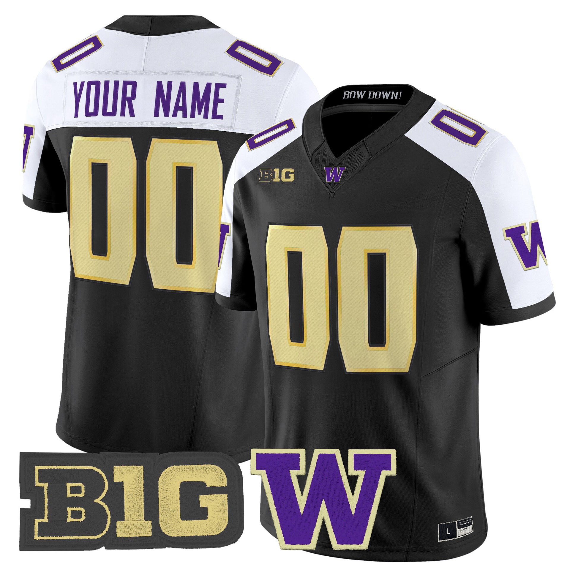 Washington Huskies 2026 Vapor Limited Custom Jersey - All Stitched