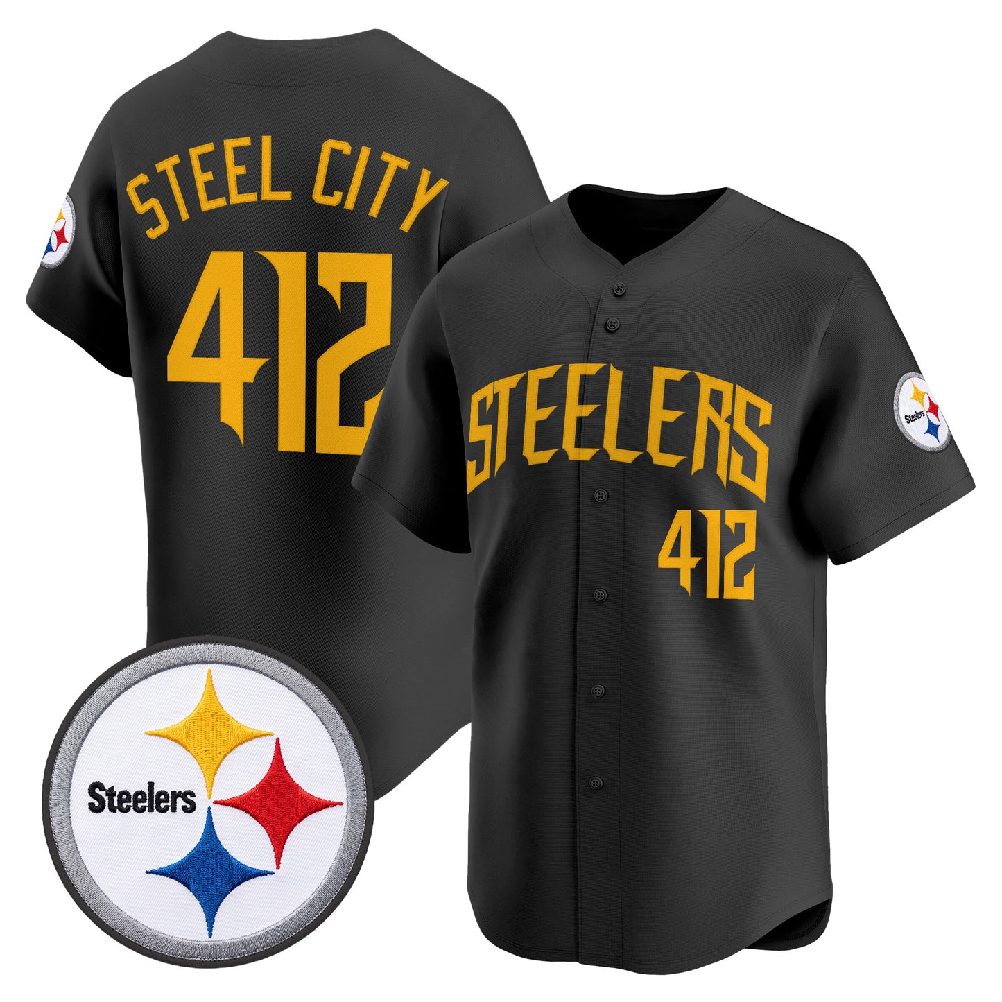 Men's Pittsburgh Steelers 2026 Vapor Baseball Jersey - All Stitched