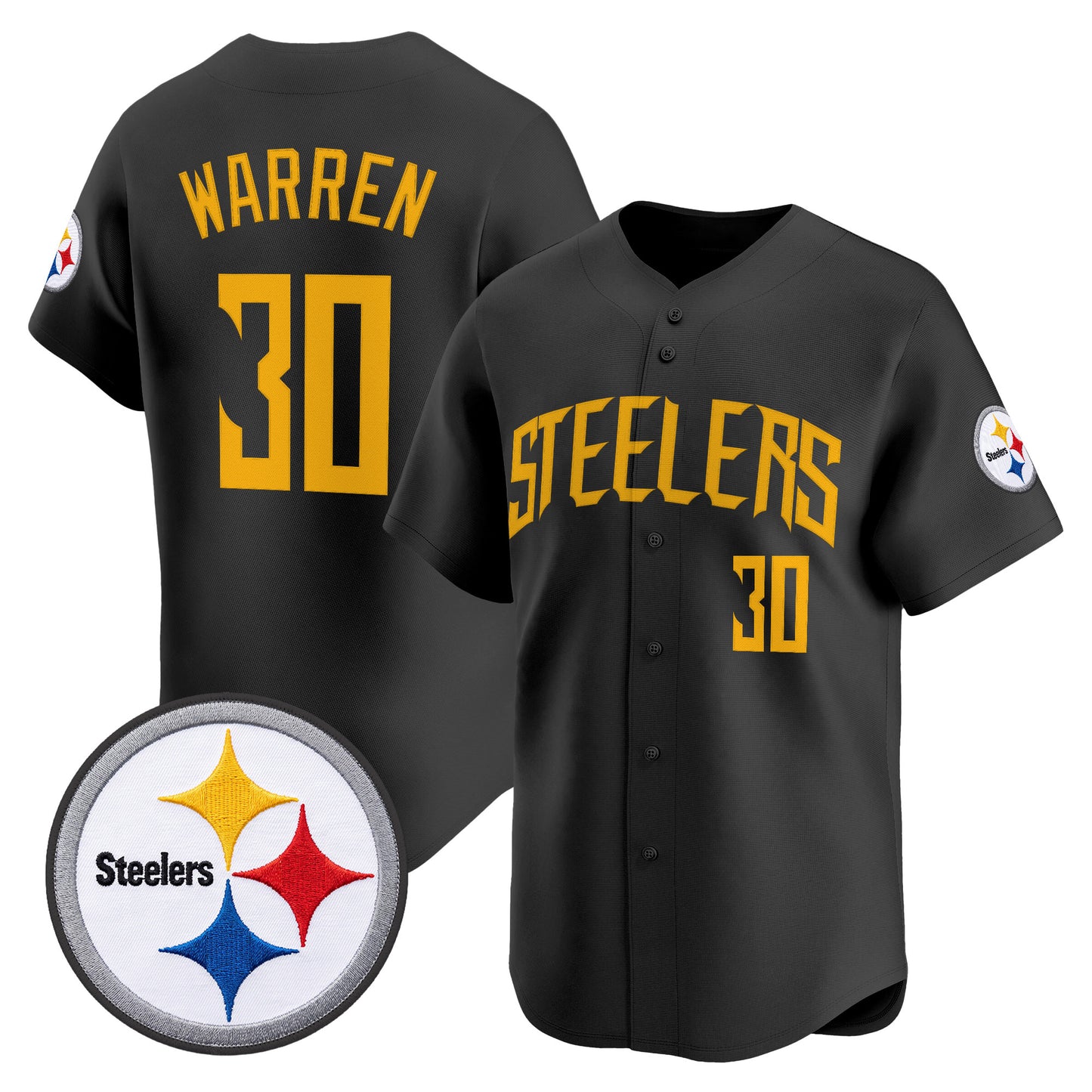 Men's Pittsburgh Steelers 2026 Vapor Baseball Jersey - All Stitched