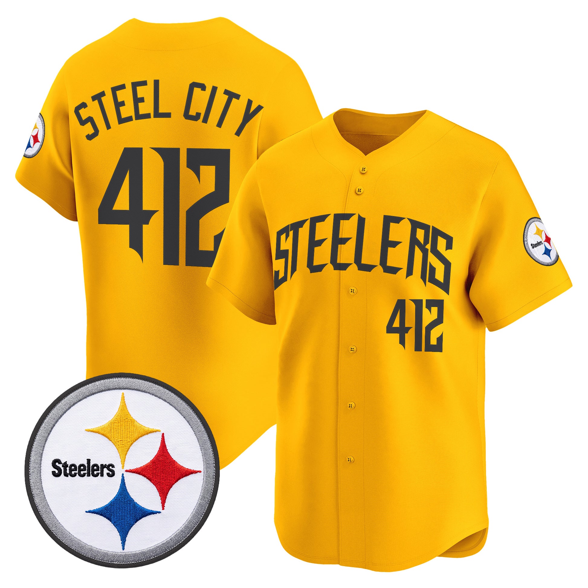 Men's Pittsburgh Steelers 2026 Vapor Baseball Jersey - All Stitched