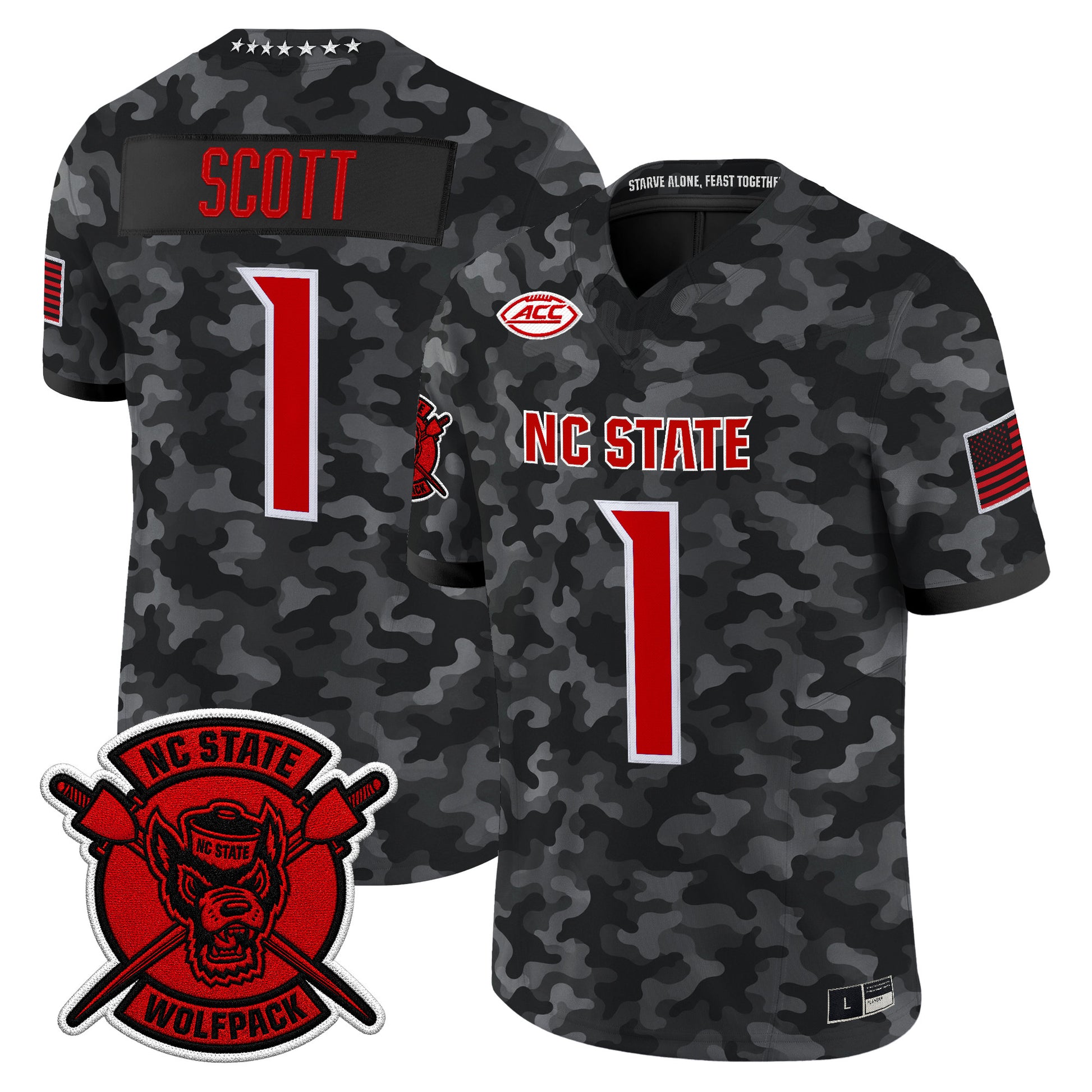 NC State Wolfpack 2026 'Honor and Support' Vapor Limited Jersey - All Stitched