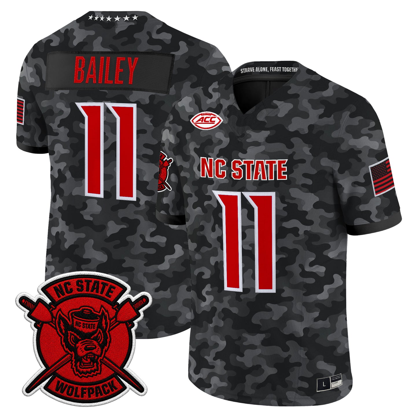 NC State Wolfpack 2026 'Honor and Support' Vapor Limited Jersey - All Stitched