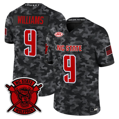 NC State Wolfpack 2026 'Honor and Support' Vapor Limited Jersey - All Stitched