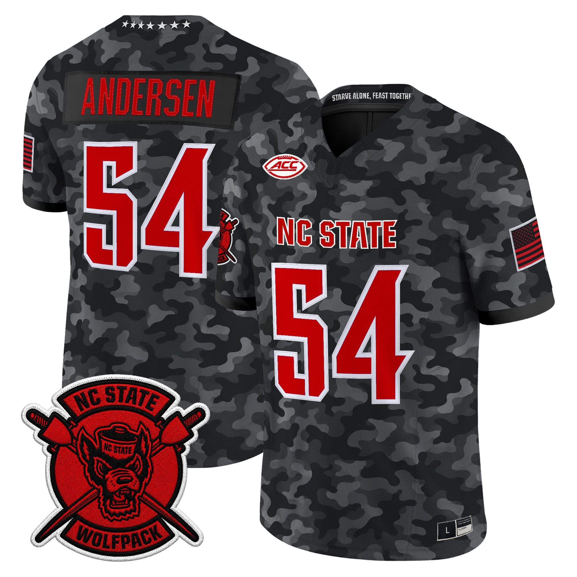 NC State Wolfpack 2026 'Honor and Support' Vapor Limited Jersey - All Stitched