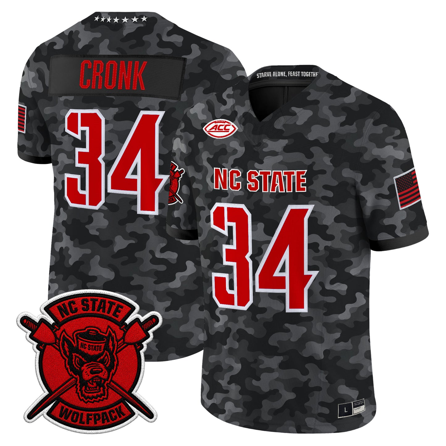 NC State Wolfpack 2026 'Honor and Support' Vapor Limited Jersey - All Stitched