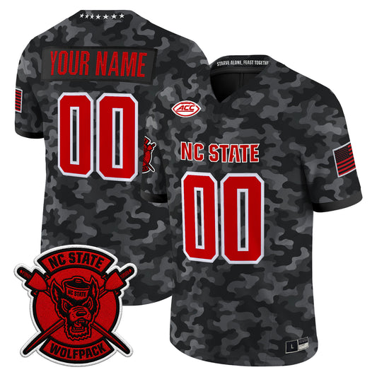 NC State Wolfpack 2026 'Honor and Support' Vapor Limited Custom Jersey - All Stitched