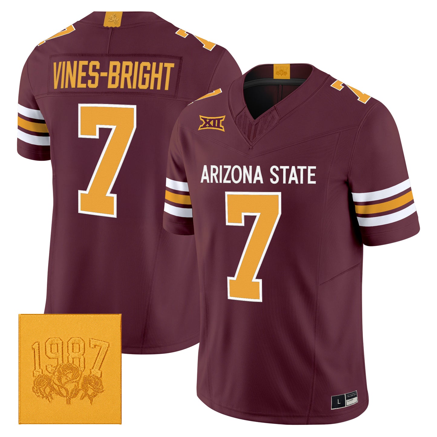 Arizona State Sun Devils Roses & Devils Vapor Limited Jersey - Stitched