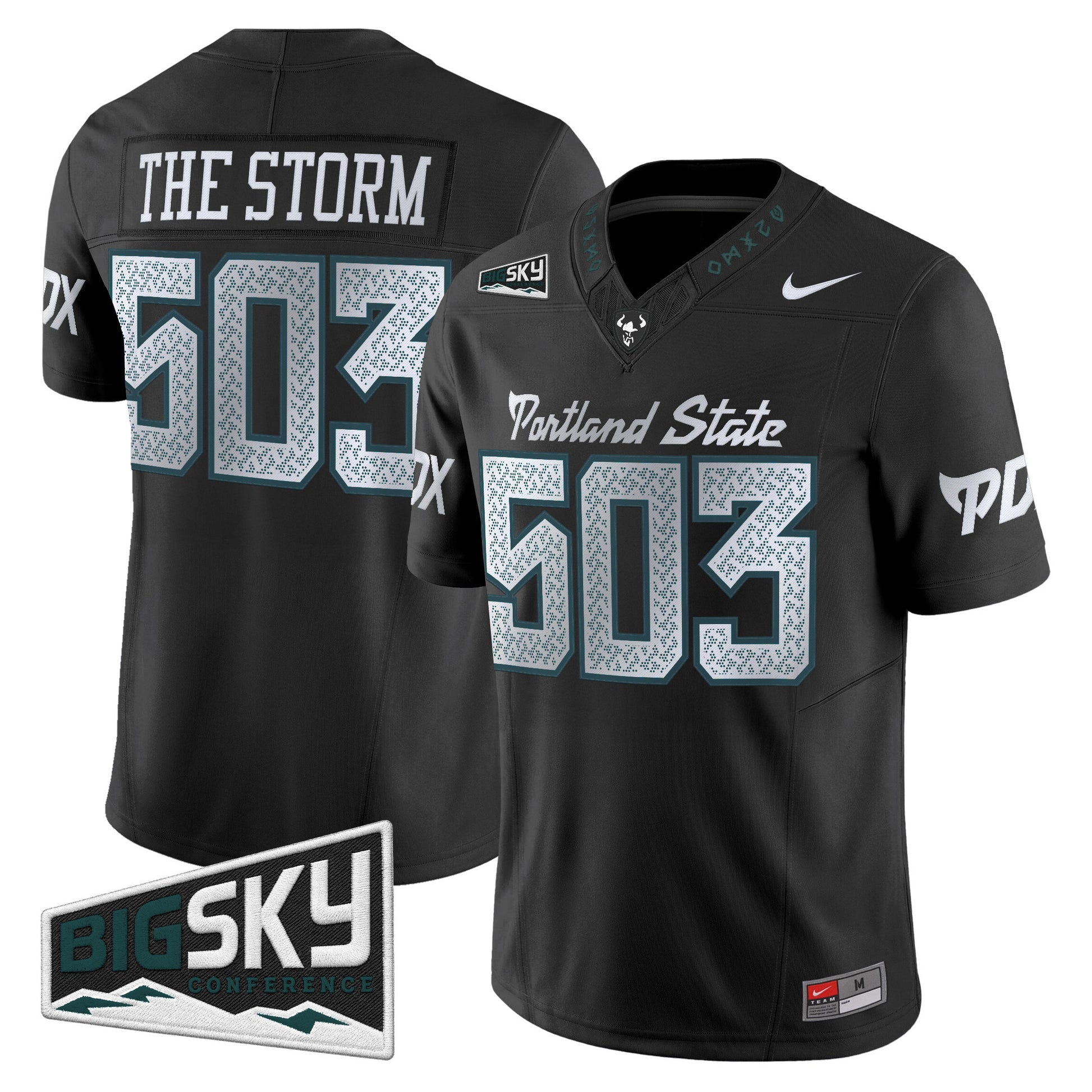 Portland State Vikings The Storm Vapor Limited Jersey - Stitched