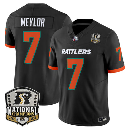 Men's Arizona Rattlers 2026 Vapor Limited Jersey - National Campions Patch - All Stitched