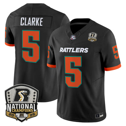 Men's Arizona Rattlers 2026 Vapor Limited Jersey - National Campions Patch - All Stitched