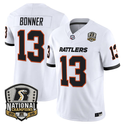 Men's Arizona Rattlers 2026 Vapor Limited Jersey - National Campions Patch - All Stitched