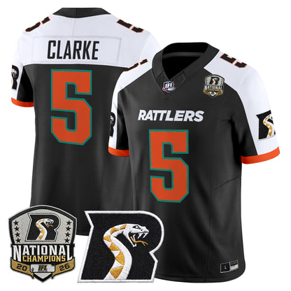 Men's Arizona Rattlers 2026 Vapor Limited Jersey - National Campions Patch - All Stitched