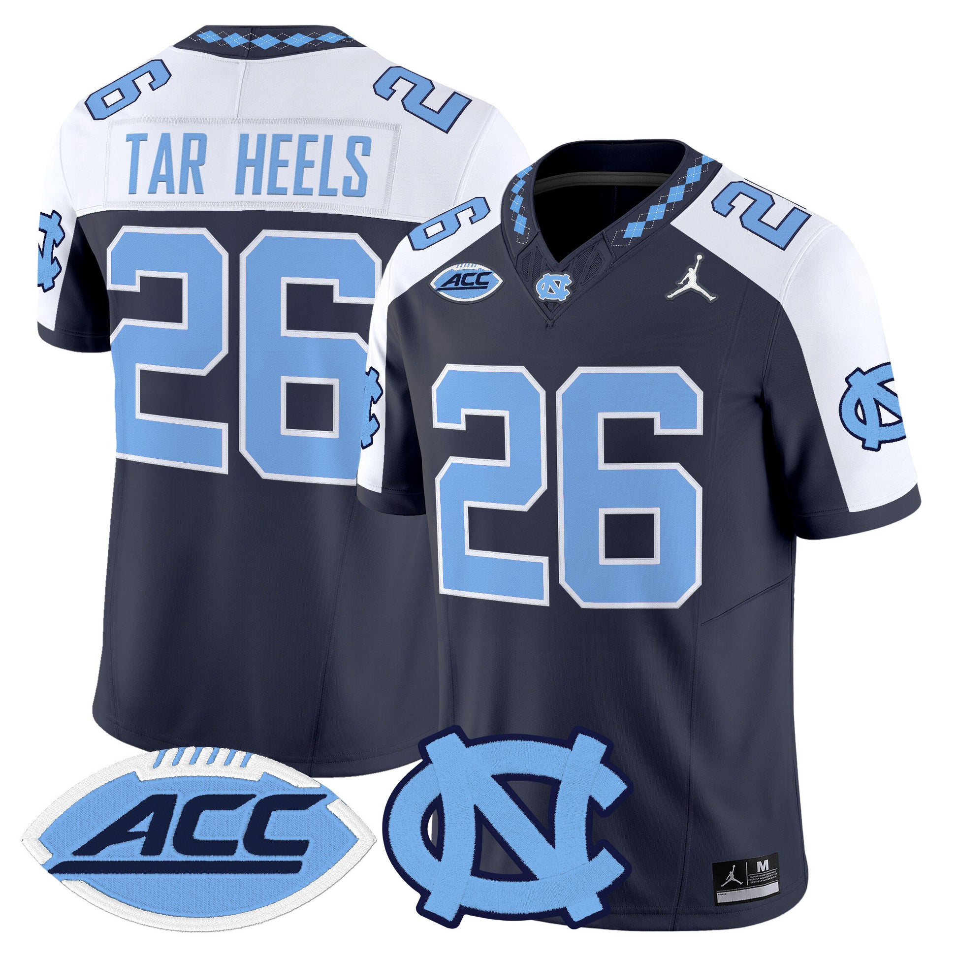 North Carolina Tar Heels 2026 Vapor Limited Jersey - Stitched