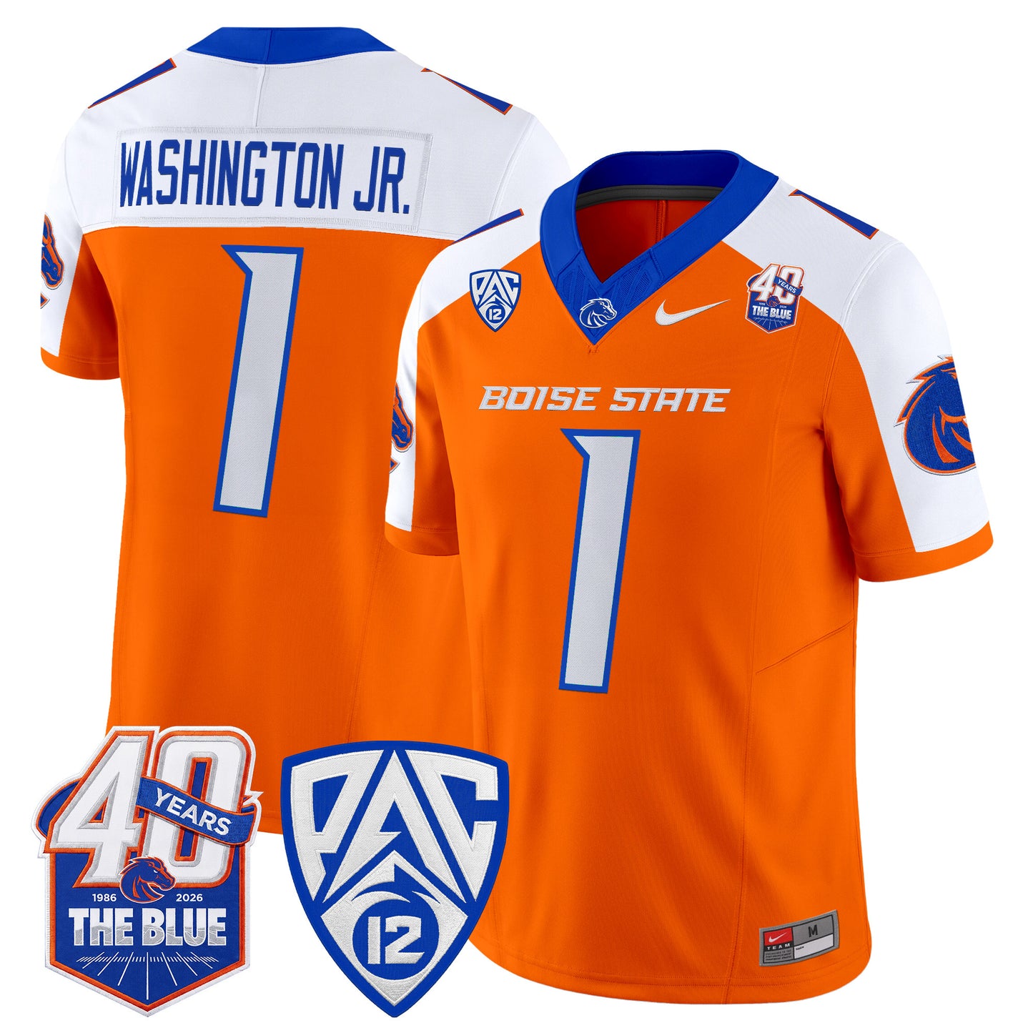  Boise State Broncos 2026 Vapor Limited Jersey - 40th Anniversary Patch -  Stitched