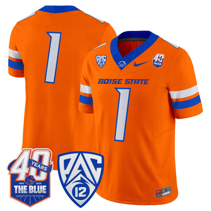  Boise State Broncos 2026 Vapor Limited Jersey - 40th Anniversary Patch -  Stitched