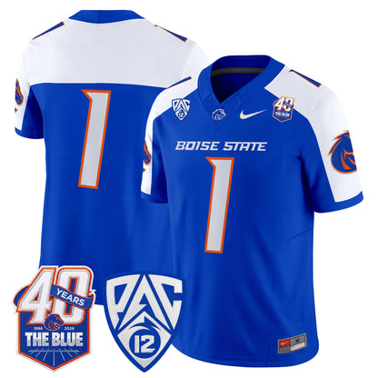  Boise State Broncos 2026 Vapor Limited Jersey - 40th Anniversary Patch -  Stitched