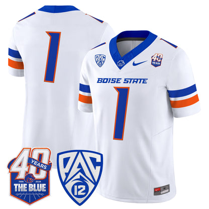  Boise State Broncos 2026 Vapor Limited Jersey - 40th Anniversary Patch -  Stitched