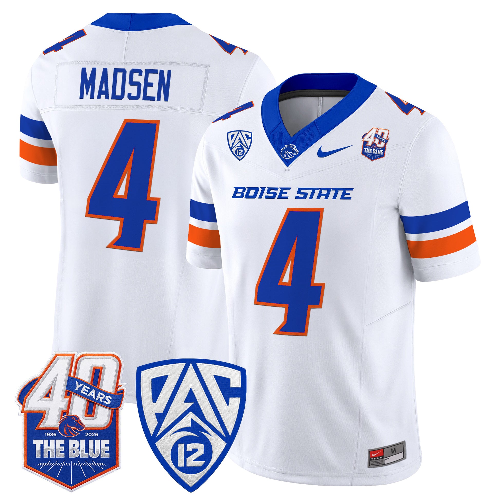  Boise State Broncos 2026 Vapor Limited Jersey - 40th Anniversary Patch -  Stitched