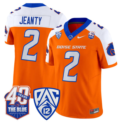  Boise State Broncos 2026 Vapor Limited Jersey - 40th Anniversary Patch -  Stitched