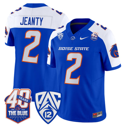 Boise State Broncos 2026 Vapor Limited Jersey - 40th Anniversary Patch -  Stitched