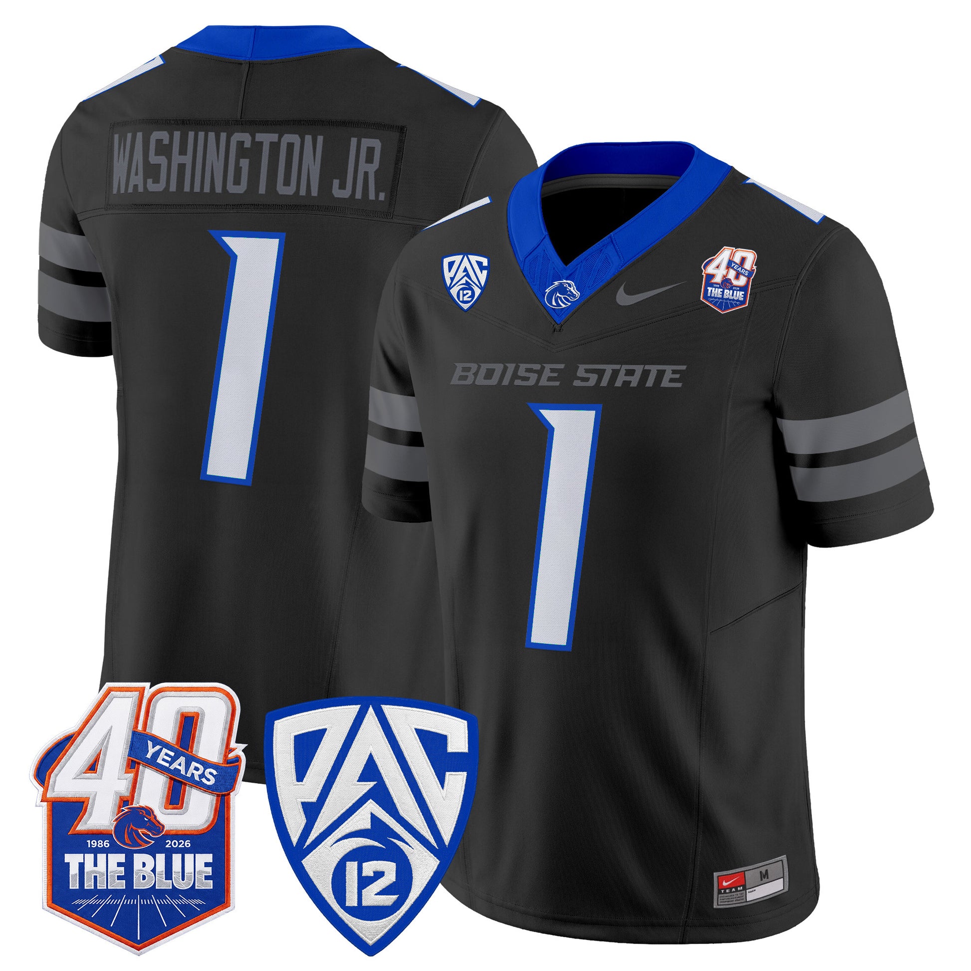  Boise State Broncos 2026 Vapor Limited Jersey - 40th Anniversary Patch -  Stitched
