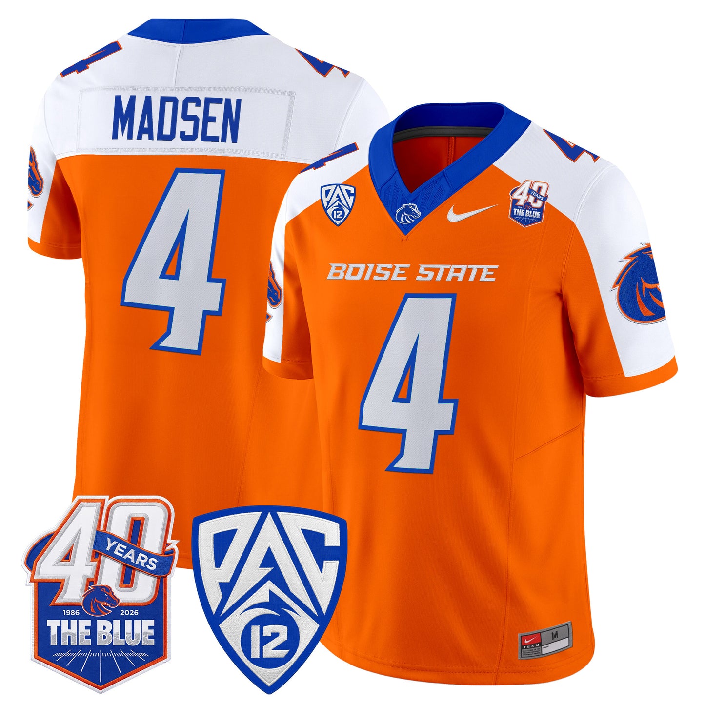  Boise State Broncos 2026 Vapor Limited Jersey - 40th Anniversary Patch -  Stitched