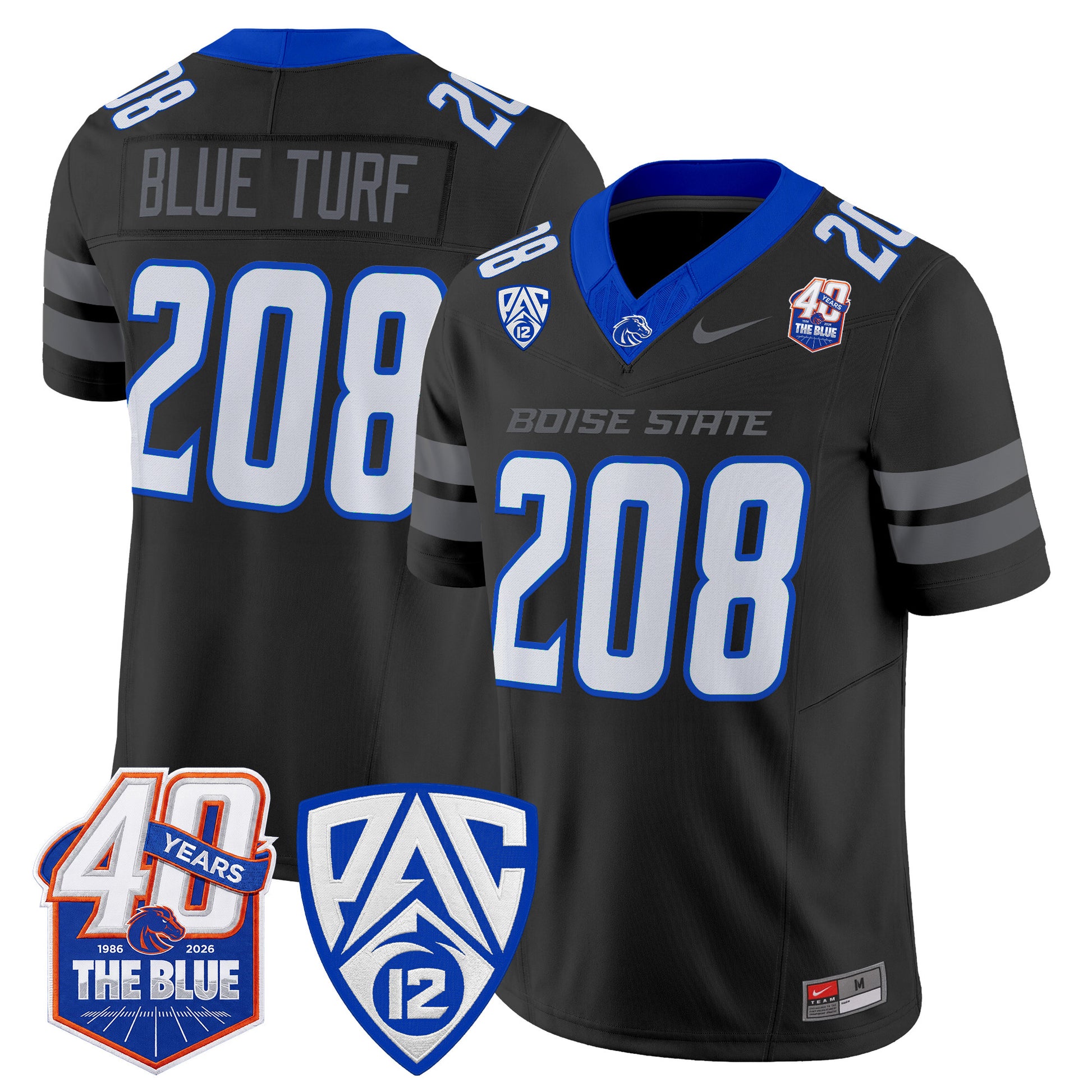  Boise State Broncos 2026 Vapor Limited Jersey - 40th Anniversary Patch -  Stitched