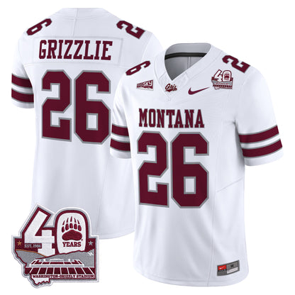  Montana Grizzlies 2026 Vapor Limited Jersey - 40th Anniversary Patch -  Stitched