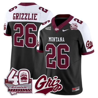  Montana Grizzlies 2026 Vapor Limited Jersey - 40th Anniversary Patch -  Stitched