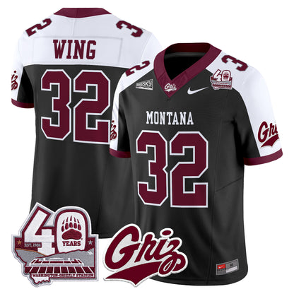  Montana Grizzlies 2026 Vapor Limited Jersey - 40th Anniversary Patch -  Stitched