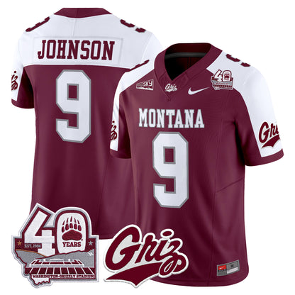  Montana Grizzlies 2026 Vapor Limited Jersey - 40th Anniversary Patch -  Stitched