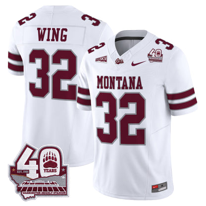  Montana Grizzlies 2026 Vapor Limited Jersey - 40th Anniversary Patch -  Stitched
